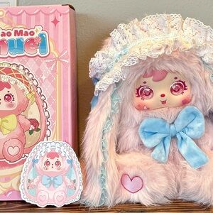 San Xiao Mao 680% Daisy Rabbit Elf Plush, Confirmed Cherry Blossom Rabbit